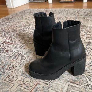 Miista black platform Chelsea boot